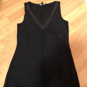 Black dressy sleeveless top